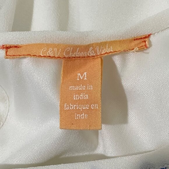 Chelsea & Violet Embroidered Gauzy Sleeveless Dress M Boho Hippie Tribal Ethnic - Picture 7 of 9